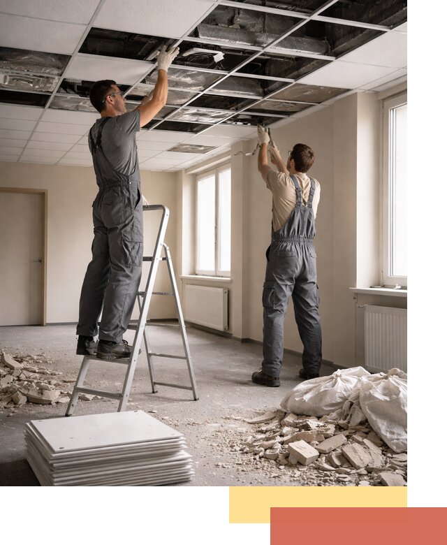 Демонтаж потолков Армстронг профессионально в Еманжелинске