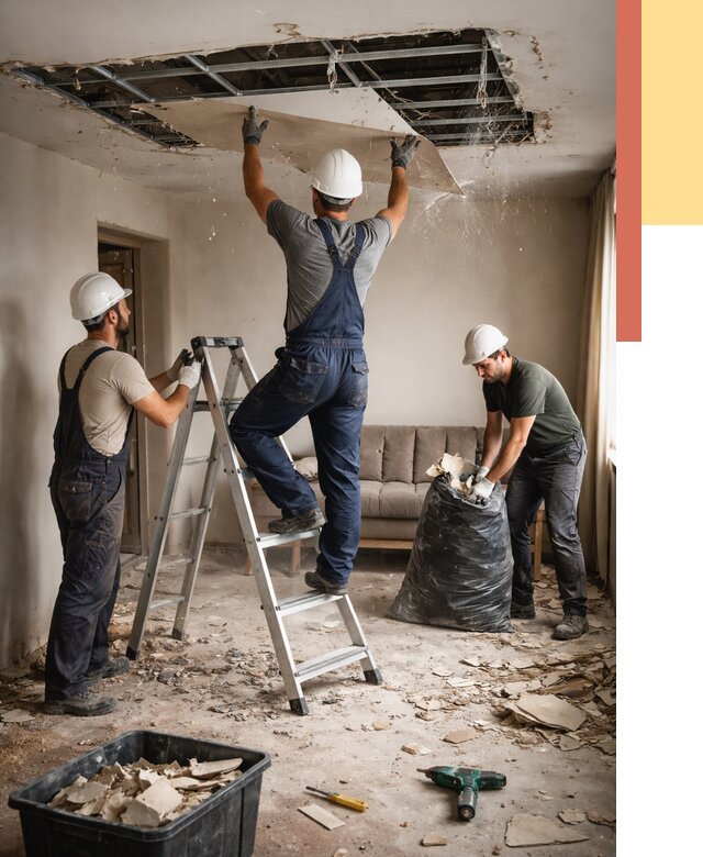 Демонтаж гипсокартонного потолка в Еманжелинске от 431 руб. за м2 — ОТДЕЛОЧНИК-Мнж