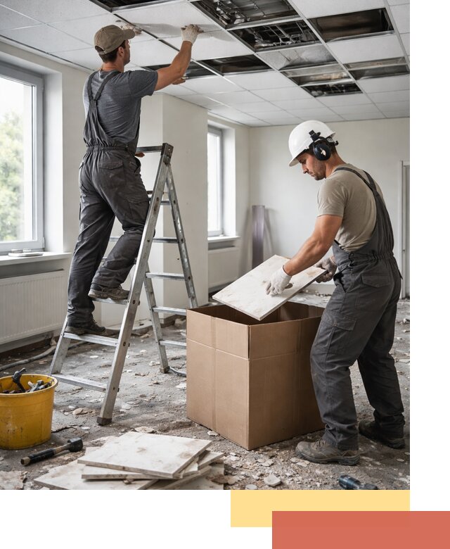 Демонтаж потолочной плитки в Еманжелинске быстро и аккуратно