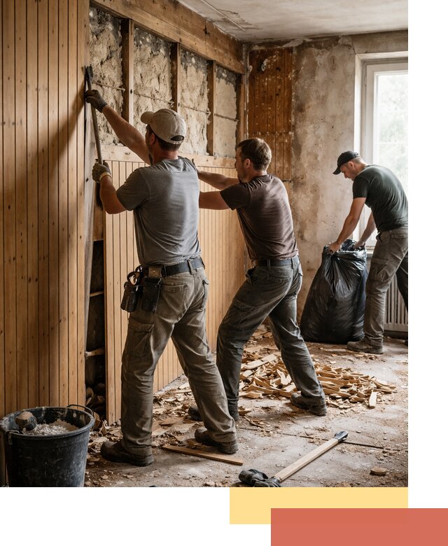 Демонтаж вагонки и вывоз материалов в Еманжелинске