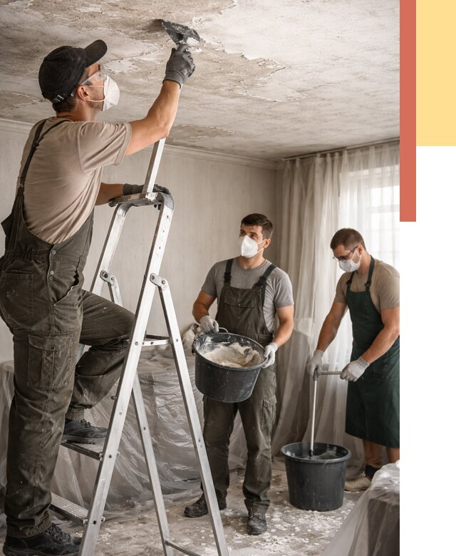 Удаление побелки с потолка в Еманжелинске от 2568 руб. быстро и недорого | ОТДЕЛОЧНИК-Мнж