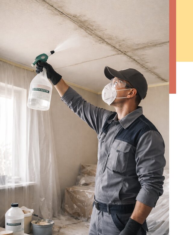 Антисептическая обработка потолка в Еманжелинске от 2568 руб. | ОТДЕЛОЧНИК-Мнж