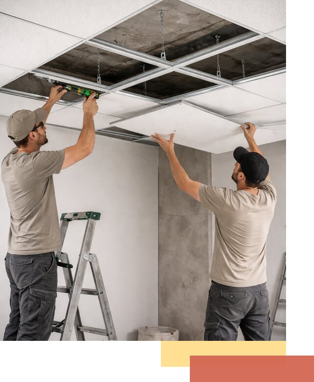 Монтаж потолка Армстронг под ключ в Еманжелинске