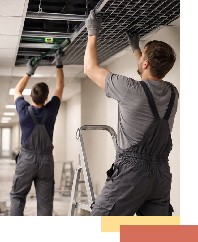 Монтаж потолка Грильято в Еманжелинске: установка под ключ качественно