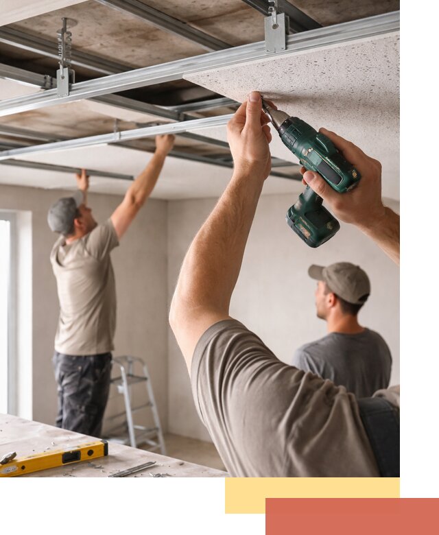 Монтаж акустического потолка в Еманжелинске под ключ