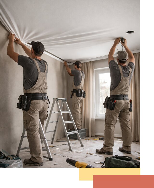 Монтаж матового натяжного потолка в Еманжелинске качественно и быстро