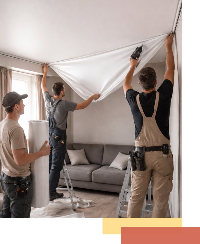 Монтаж сатинового натяжного потолка в Еманжелинске качественно и быстро