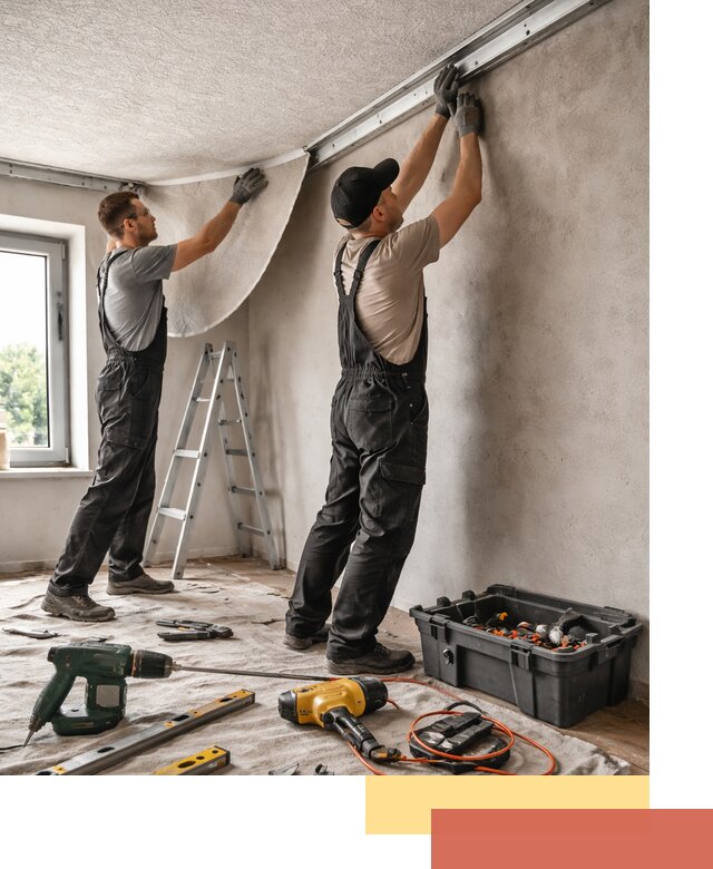 Монтаж фактурного натяжного потолка в Еманжелинске качественно и быстро