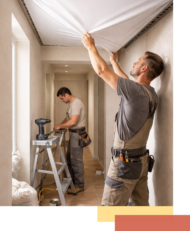 Монтаж натяжного потолка в прихожей в Еманжелинске