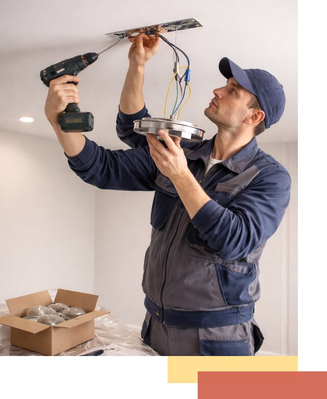 Установка люстры в натяжной потолок в Еманжелинске