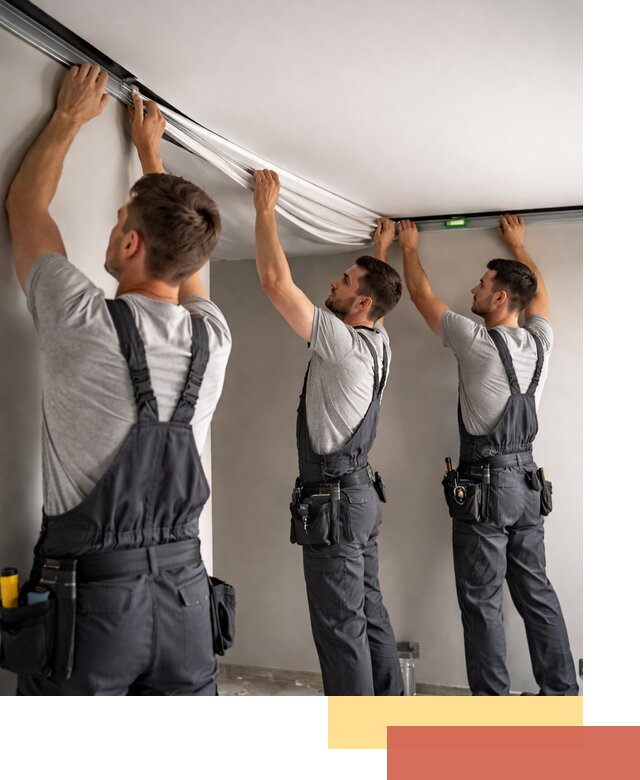 Теневые натяжные потолки в Еманжелинске: монтаж и отделка быстро и качественно