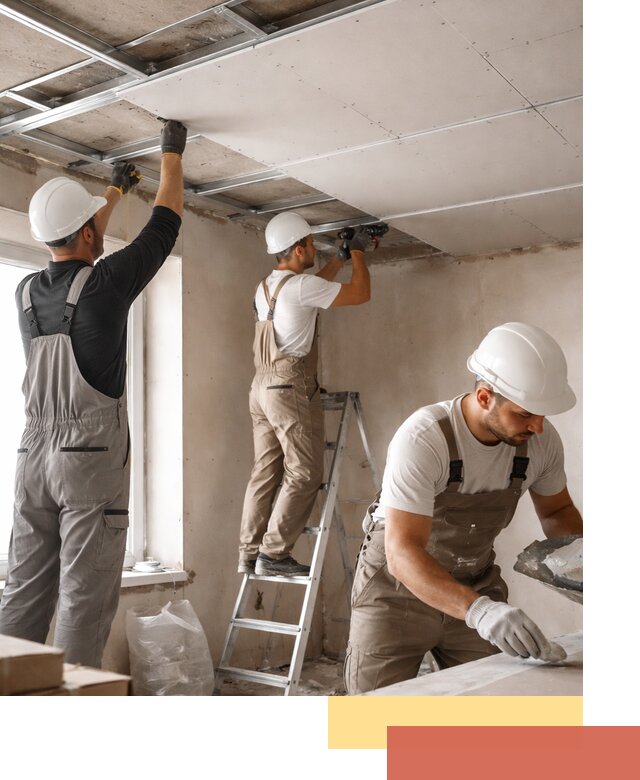 Одноуровневый потолок из гипсокартона в Еманжелинске — монтаж и отделка