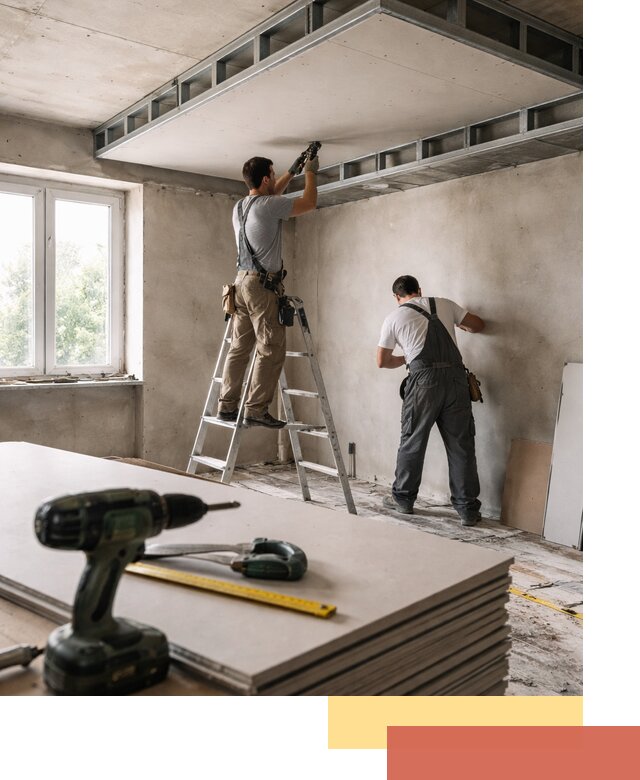 Двухуровневый потолок из гипсокартона в Еманжелинске