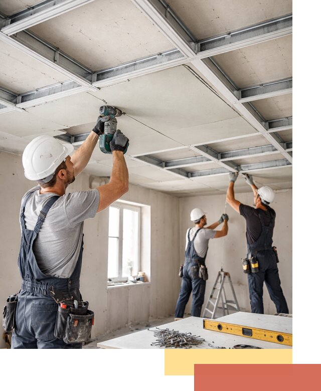 Кессонный потолок из гипсокартона под ключ в Еманжелинске