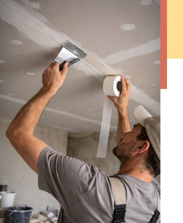 Обработка швов потолка ГКЛ в Еманжелинске от 7703 руб. под ключ | ОТДЕЛОЧНИК-Мнж