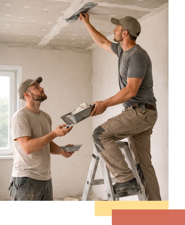 Шпаклевка потолка из гипсокартона в Еманжелинске качественно и быстро