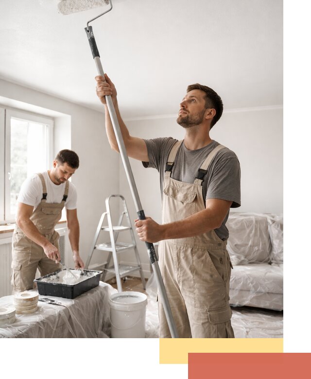 Покраска потолка водоэмульсионной краской в Еманжелинске