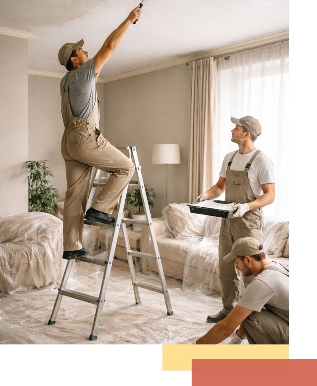 Покраска потолков акриловой краской в Еманжелинске качественно и быстро