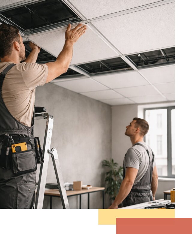 Монтаж потолочной плитки в Еманжелинске качественно и в срок