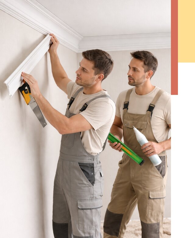 Монтаж потолочного плинтуса в Еманжелинске от 2362 руб. — быстро и недорого | ОТДЕЛОЧНИК-Мнж