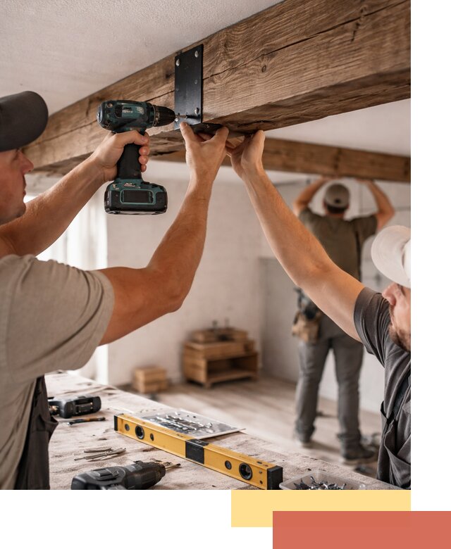 Монтаж декоративных потолочных балок в Еманжелинске