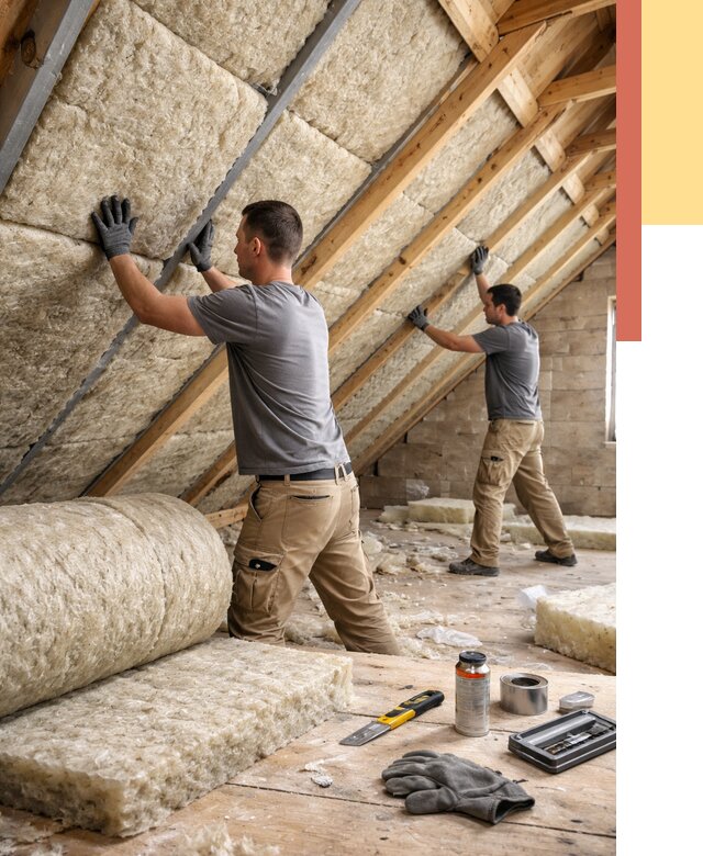 Утепление потолка минватой в Еманжелинске от 1489 руб. — быстро и недорого | ОТДЕЛОЧНИК-Мнж