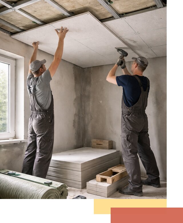 Шумоизоляция потолка панелями ЗИПС в Еманжелинске